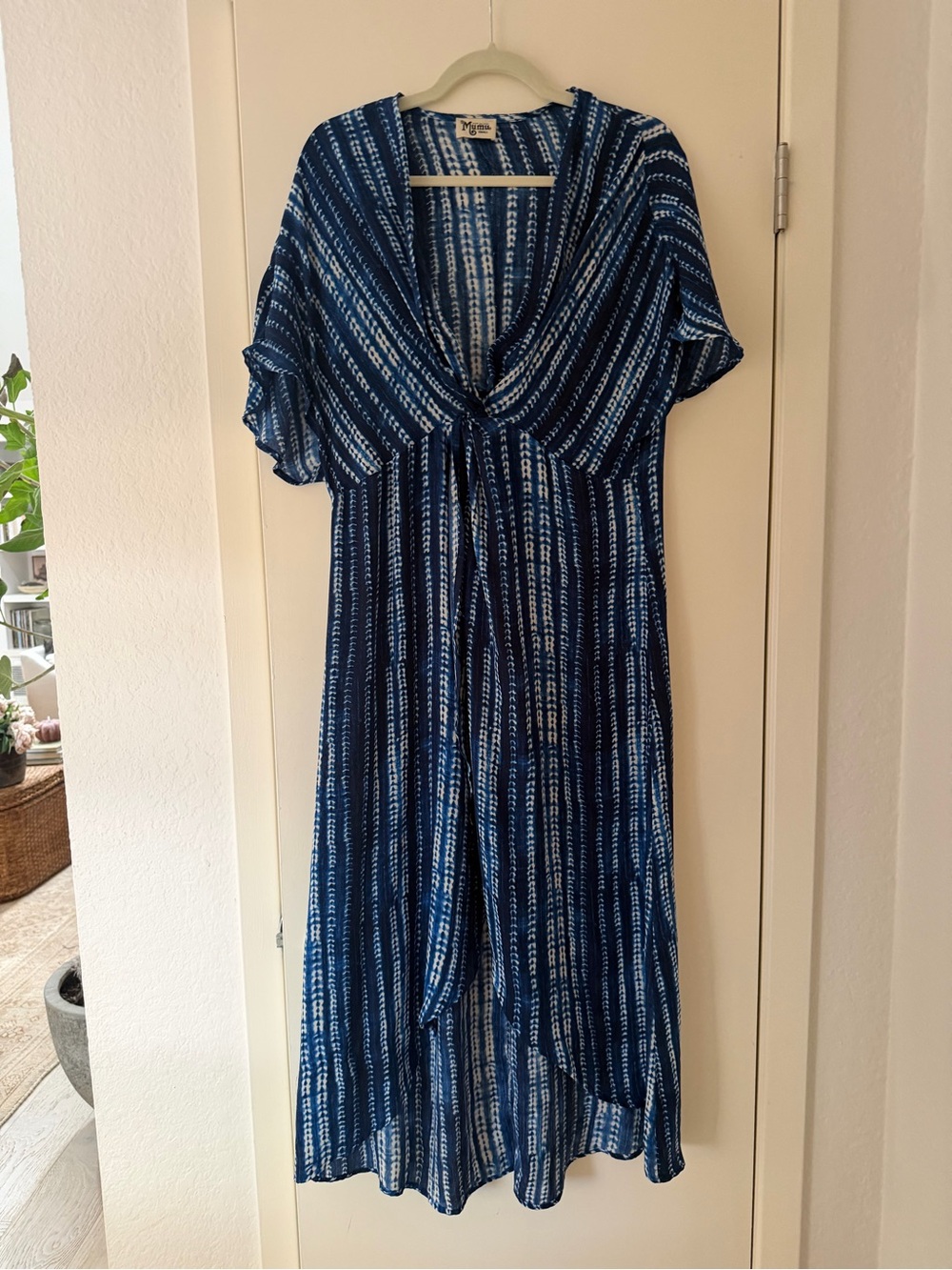 show me your mumu indigo dress